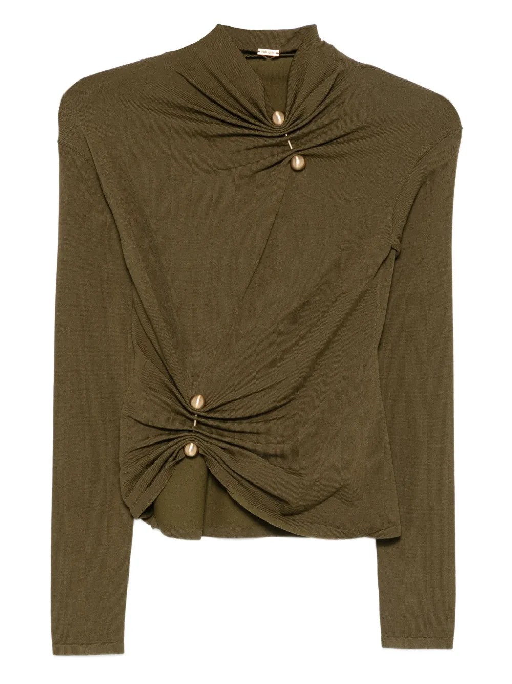 Cult Gaia button-detailing twisted top | Green | Image 1