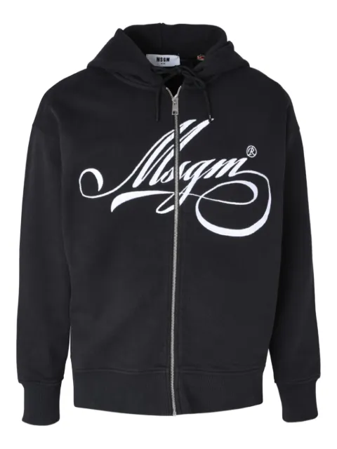 MSGM zip hooded sweater