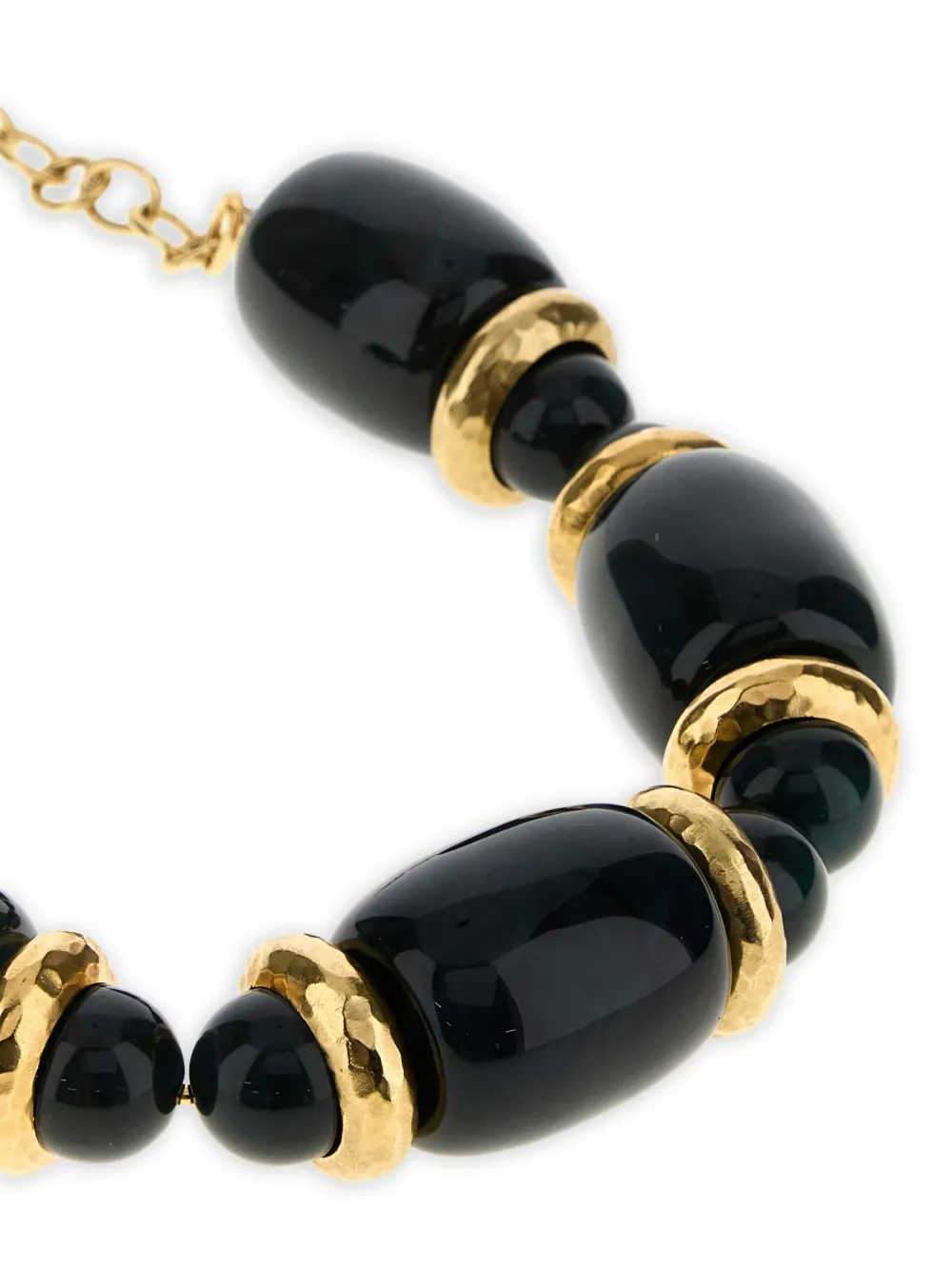  Saint Laurent Beaded Necklace - Black 