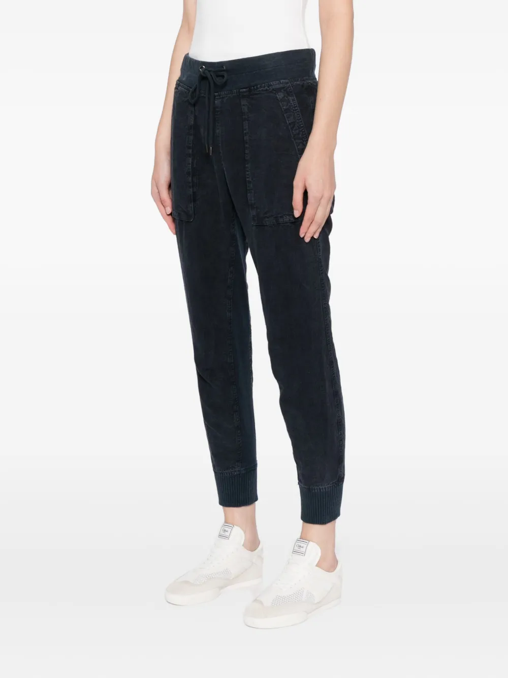 James Perse Mixed Media Pants In Blue