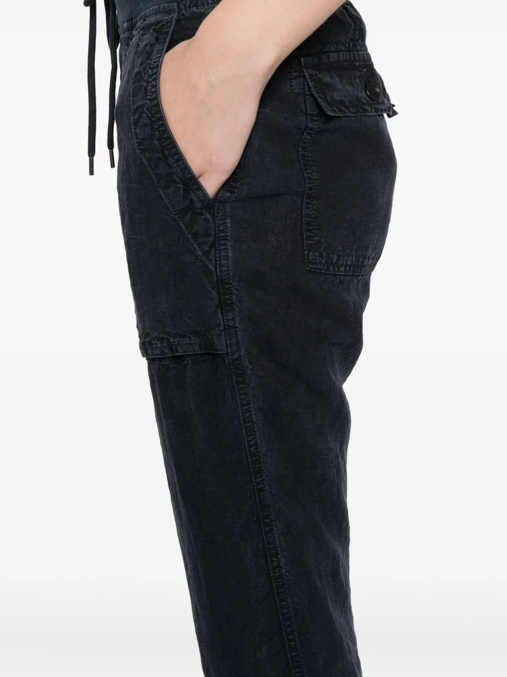 James Perse Mixed Media Pants In Blue