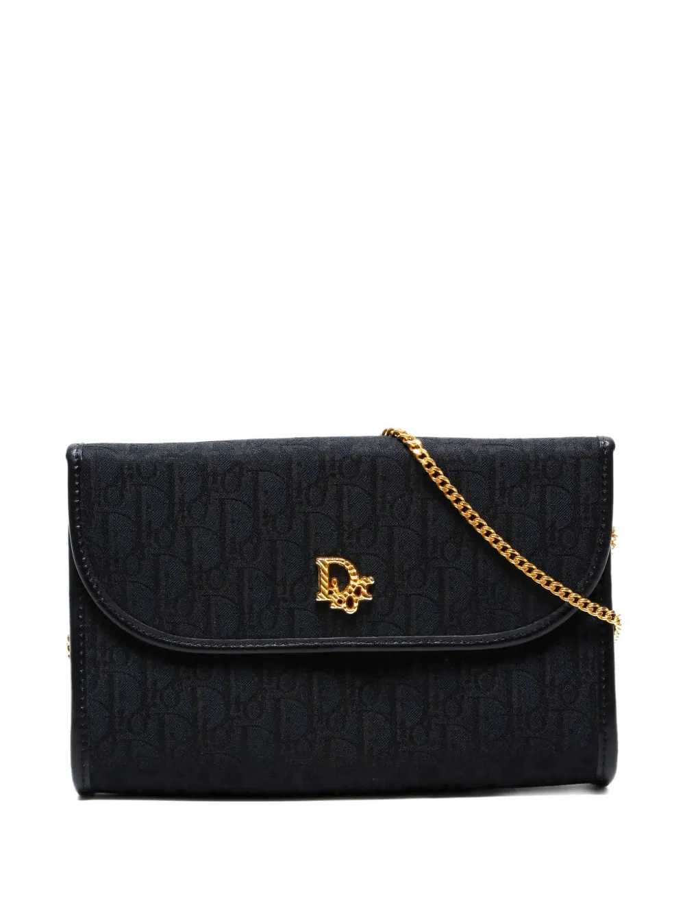 Christian Dior Pre-Owned 1990-2000s ディオリッシモ トロッターショルダーバッグ - ブラック Christian Dior Pre-Owned 1990-2000s ディオリッシモ トロッターショルダーバッグ - ブラック