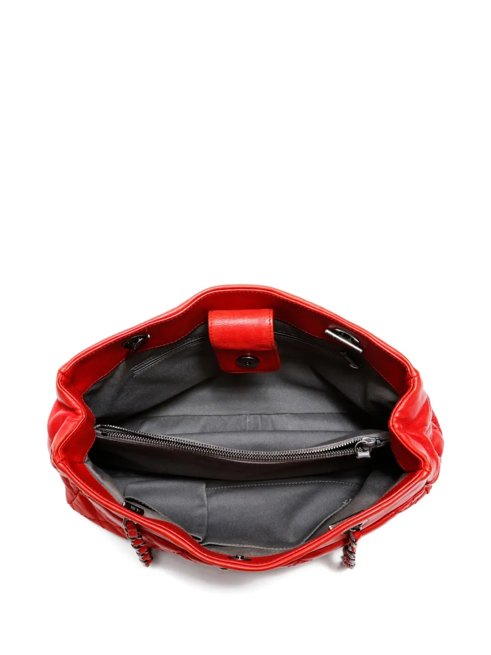 Pre-owned Chanel 2013-2014 Wild Stitch-quilted Shoulder Bag In Red