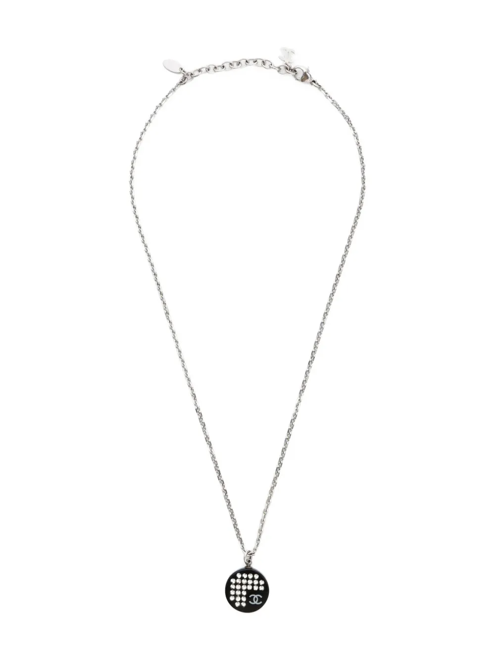 CHANEL Pre-Owned 2005 ラインストーン ネックレス - シルバートーン CHANEL Pre-Owned 2005 ラインストーン ネックレス - シルバートーン