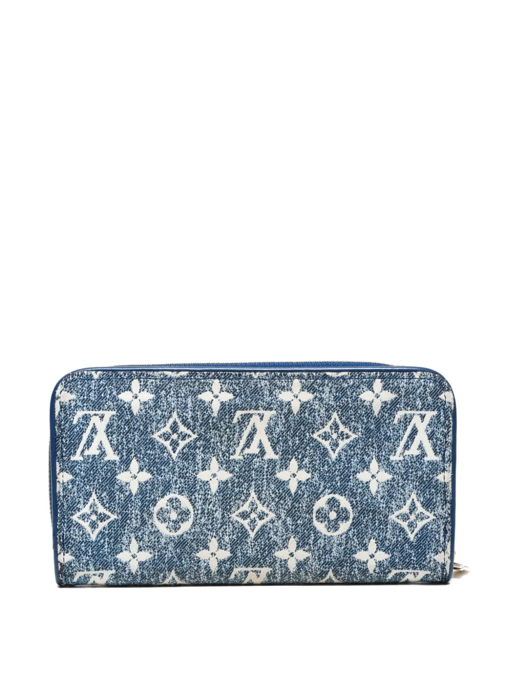 Pre-owned Louis Vuitton 2021-2025 Zippy Wallet In Blue