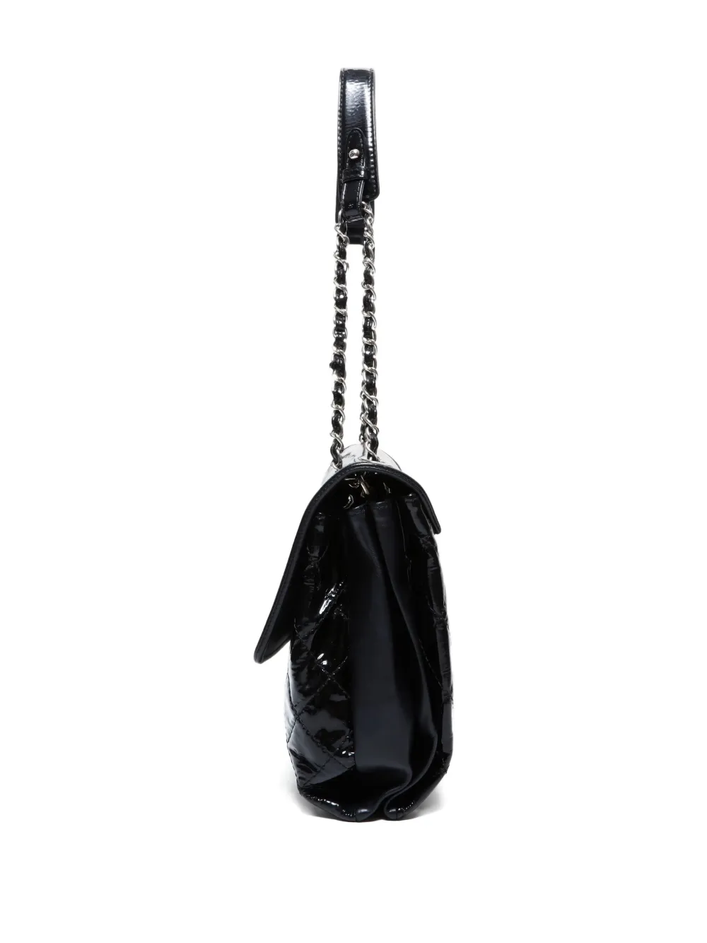 Pre-owned Chanel 2014 Diamond-quilted Shoulder Bag In Black