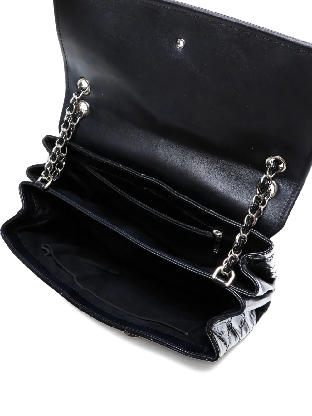 Pre-owned Chanel 2014 Diamond-quilted Shoulder Bag In Black