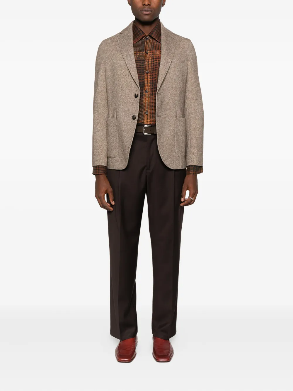 Circolo 1901 Double-breasted Blazer In Brown