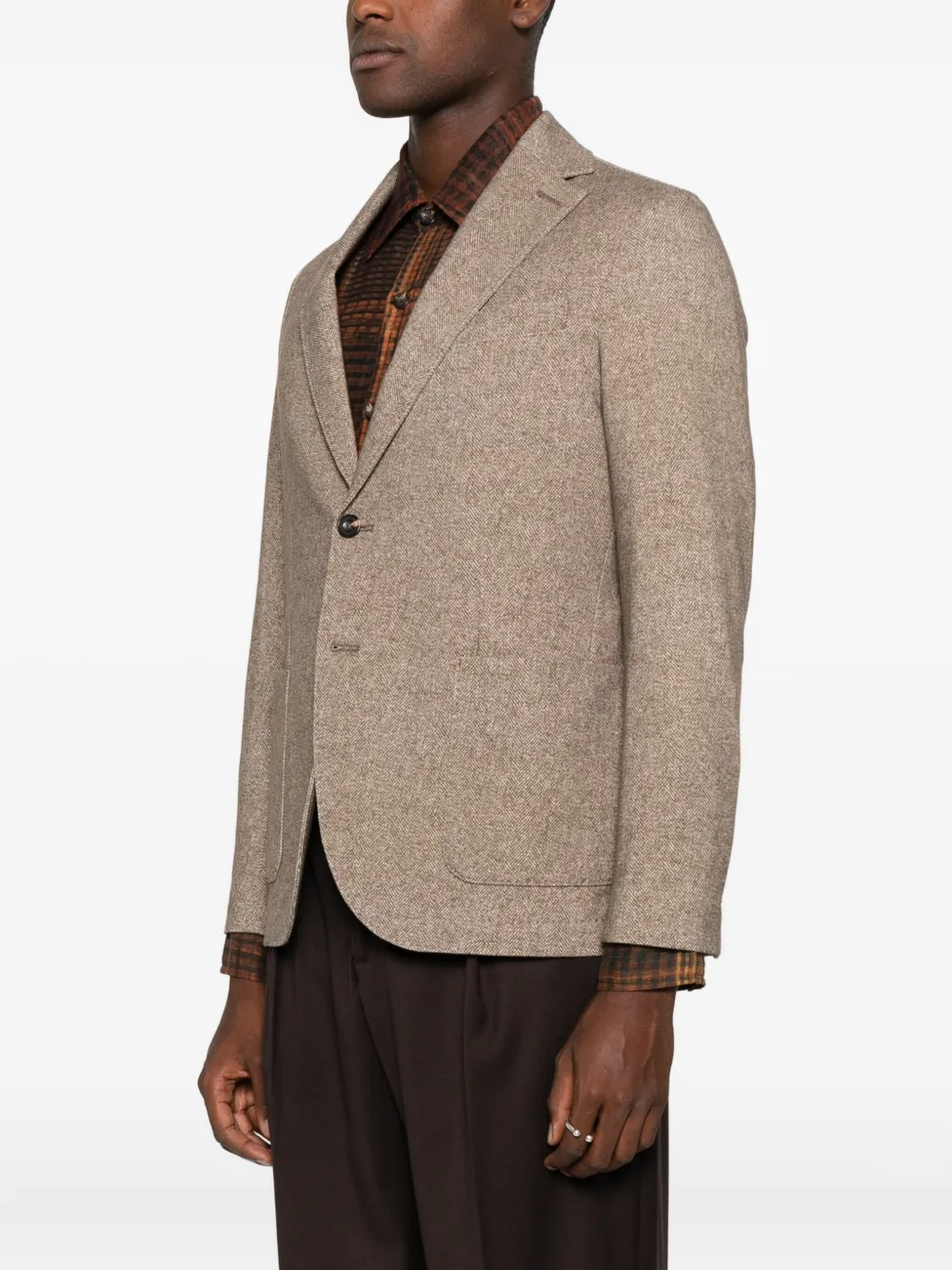 Circolo 1901 Double-breasted Blazer In Brown