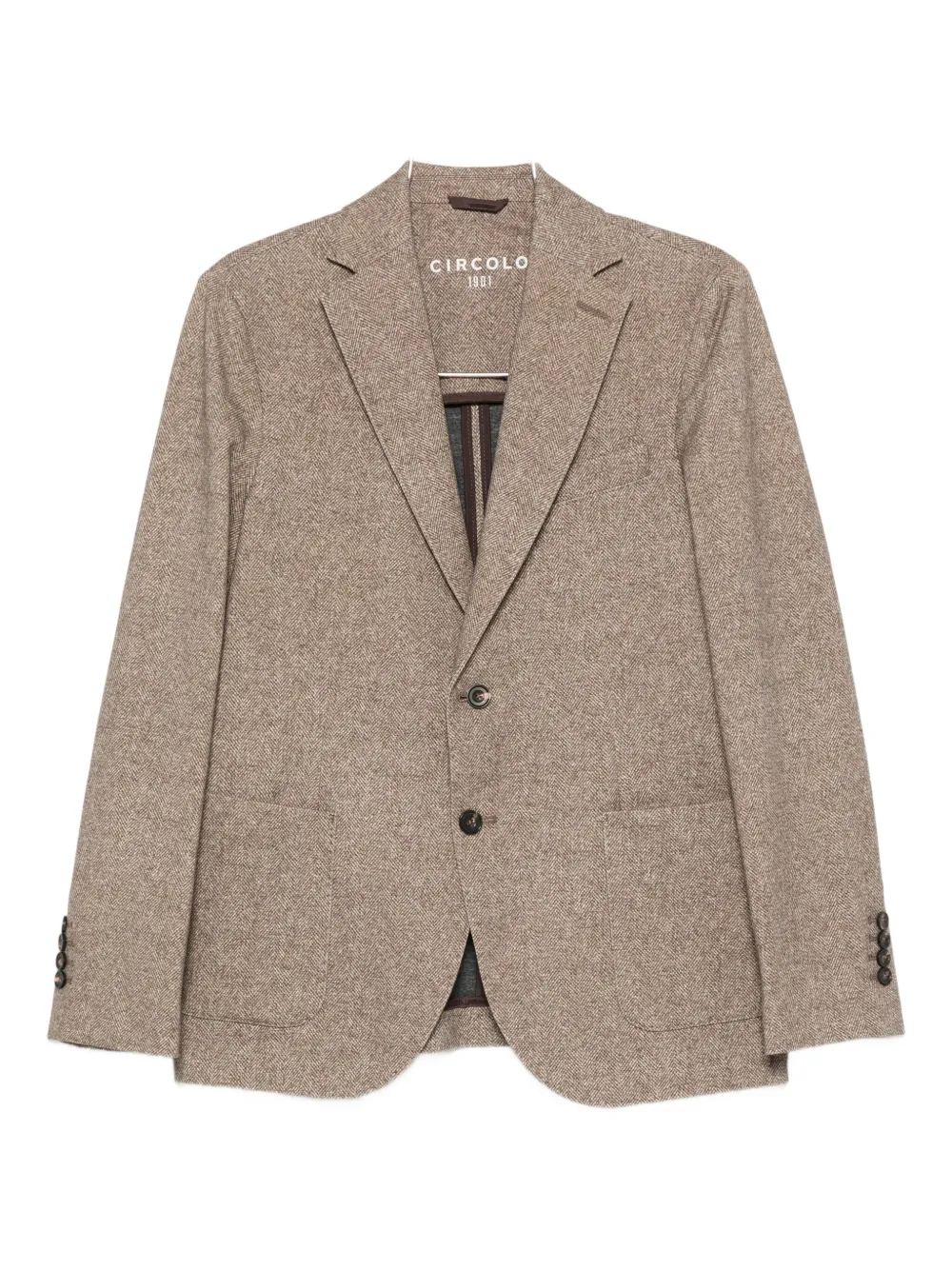 Circolo 1901 Single-breasted Blazer In Brown