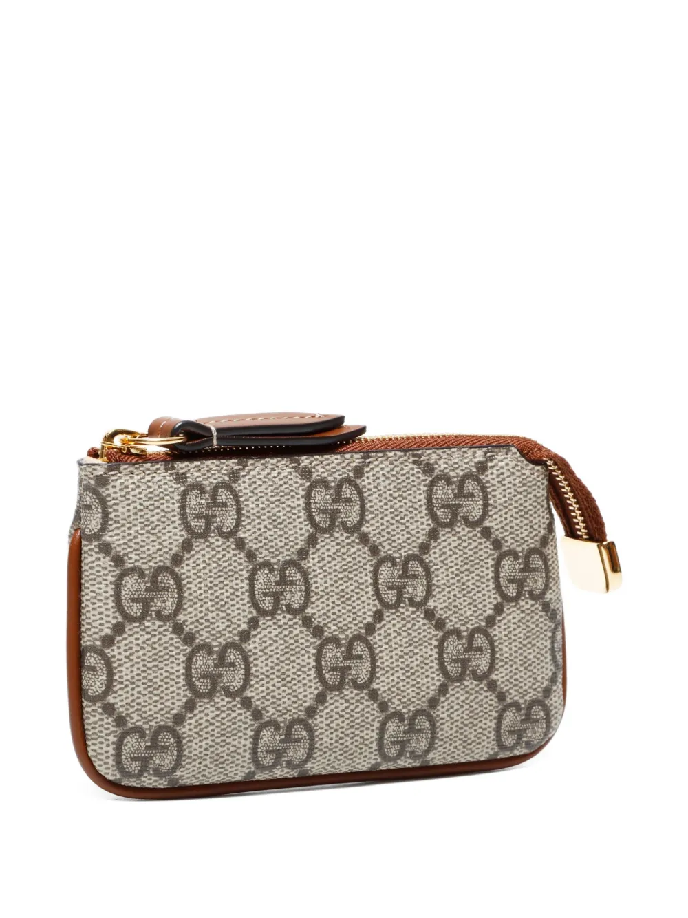 Pre-owned Gucci 2010-2025 Gg Supreme Keyholder In Neutral