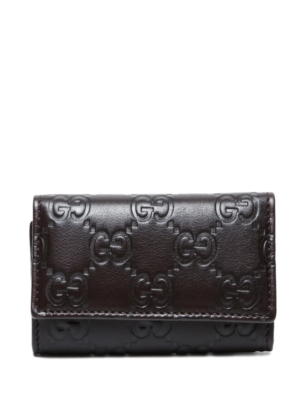 Pre-owned Gucci 2000-2020s Ssima Keyholder In Brown