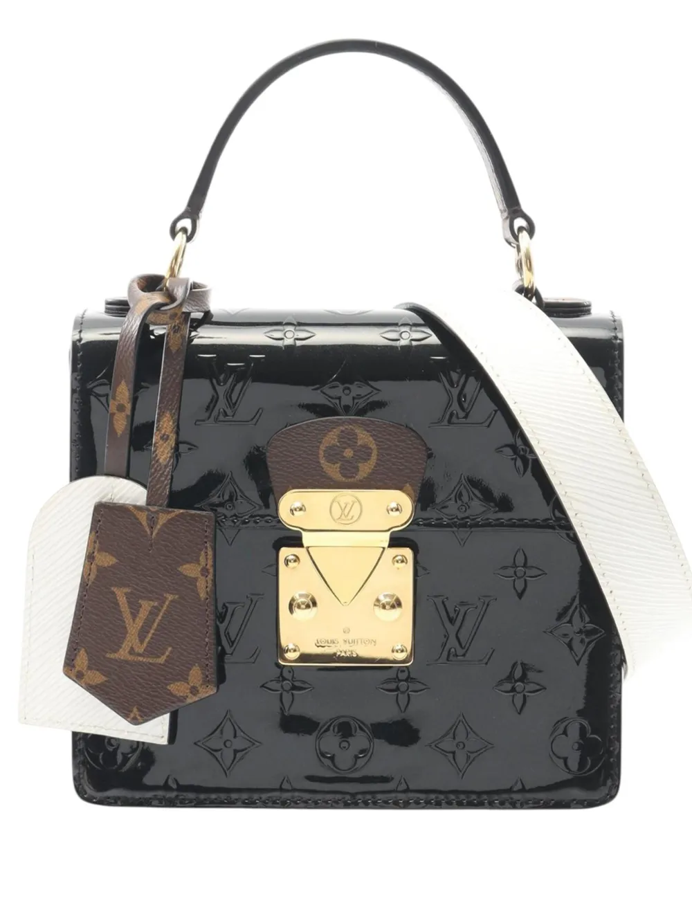 Louis Vuitton Pre-Owned 2021-2025 Monogram Vernis Spring Street satchel | Black | Image 1