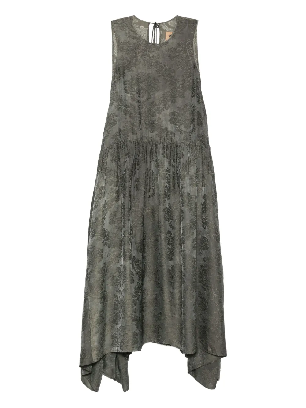 Uma Wang robe sans manches à fleurs | vert | Image 1