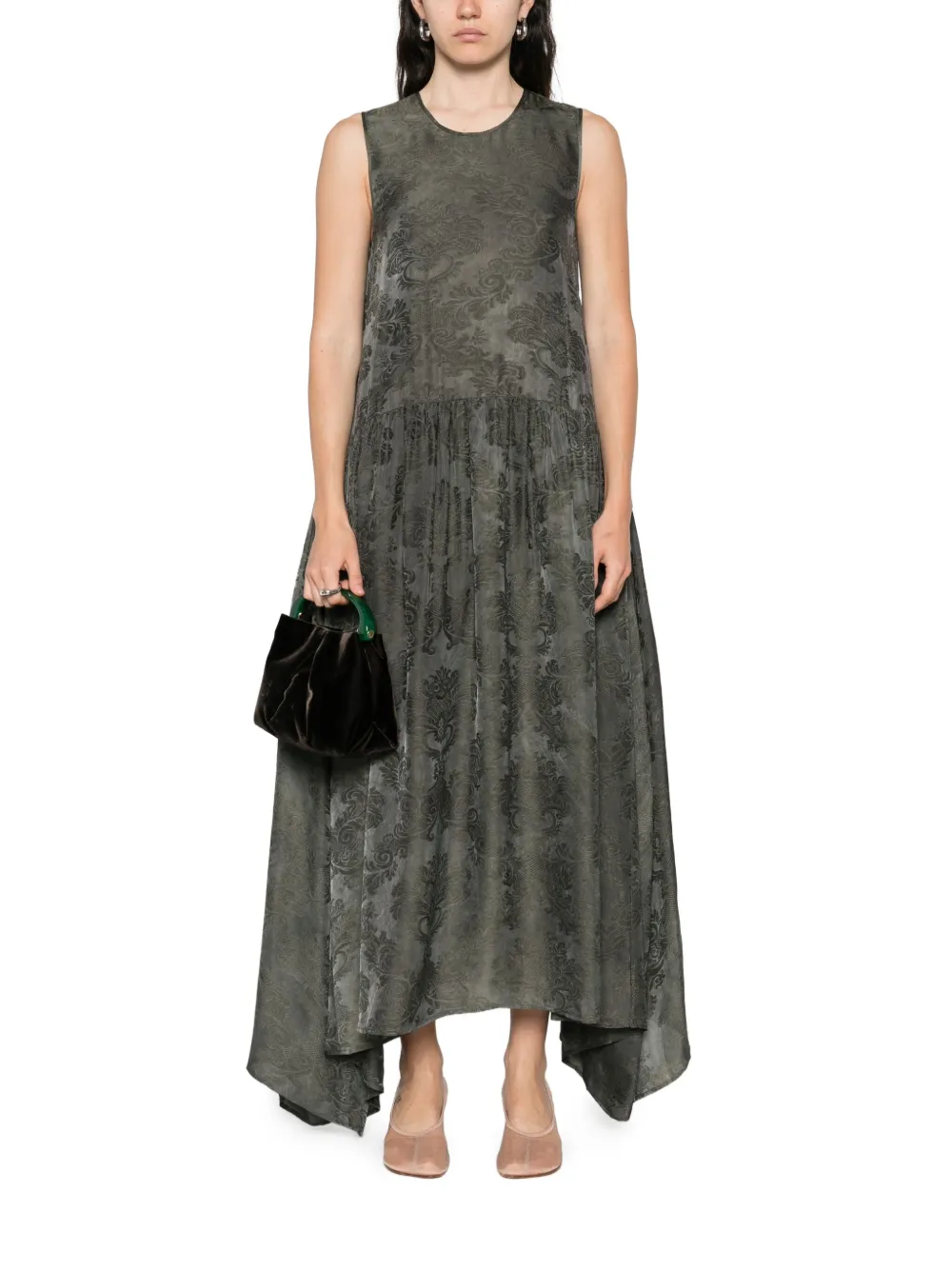 Uma Wang robe sans manches à fleurs | Robes de jour | Image 2