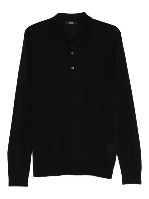 ALPHA STUDIO fine-knit polo shirt