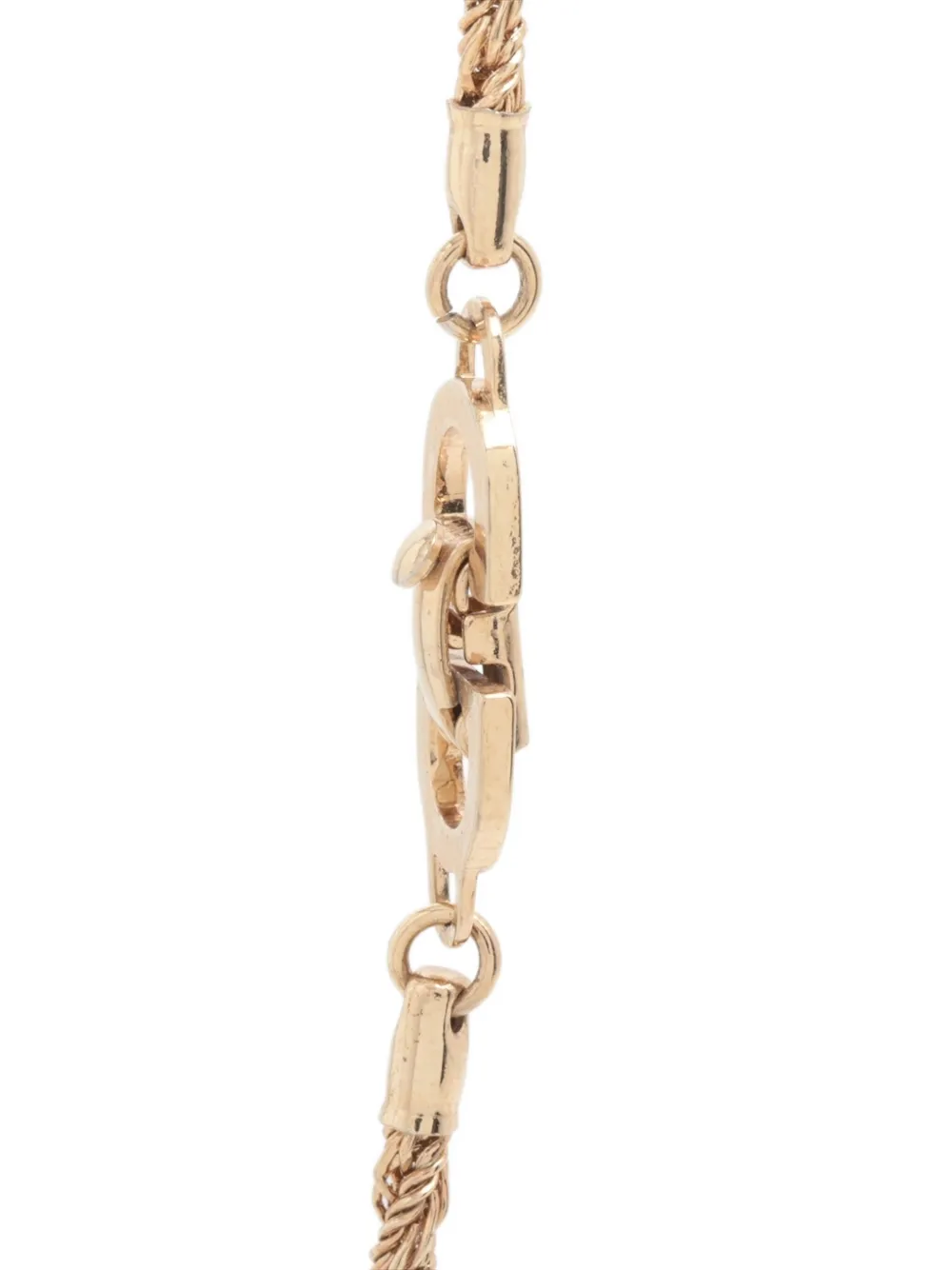 Pre-owned Dior 1980-1990s Cd-charm Necklace In Gold