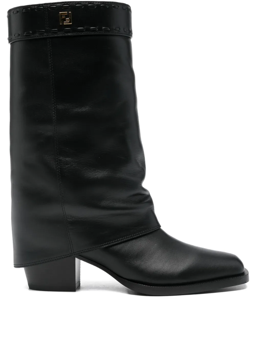 FENDI leather ankle boots - ブラック FENDI leather ankle boots - ブラック