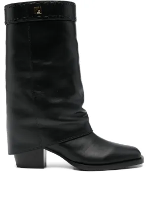 Prada ブロックヒールブーツ 85mm | ブラック | FARFETCH JP