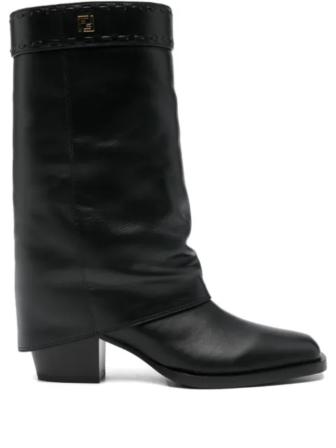 FENDI leather ankle boots