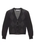 OUR LEGACY Ivy argyle-pattern cardigan - Black