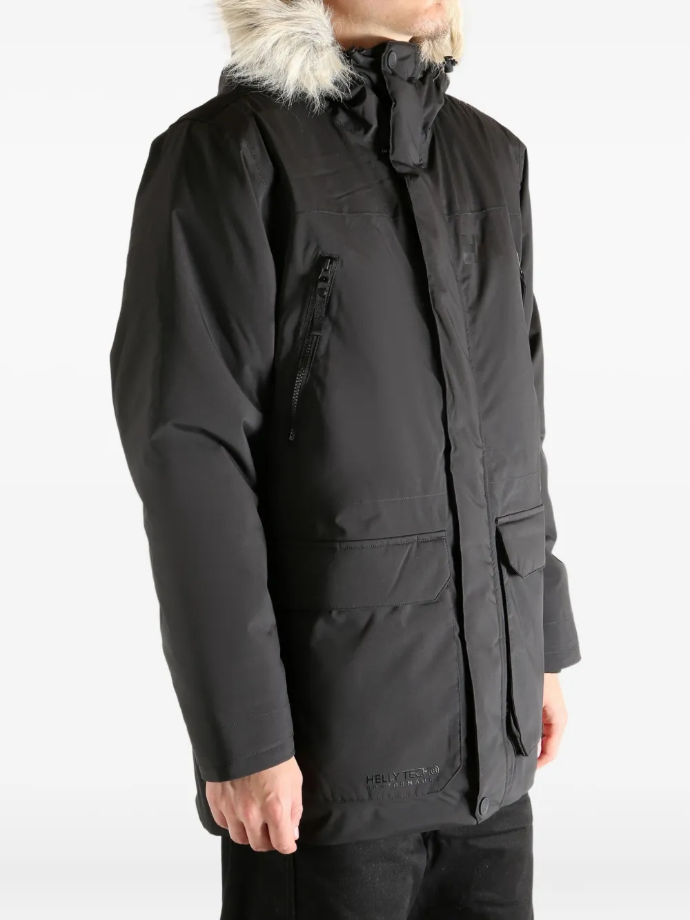 Helly Hansen Reine Hooded Parka In Black