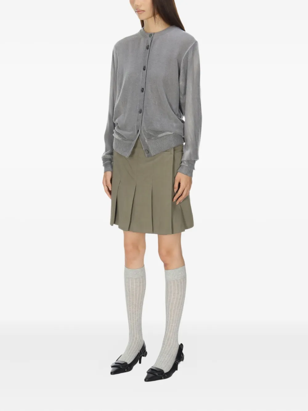 Our Legacy Dual Button Cardigan In Gray