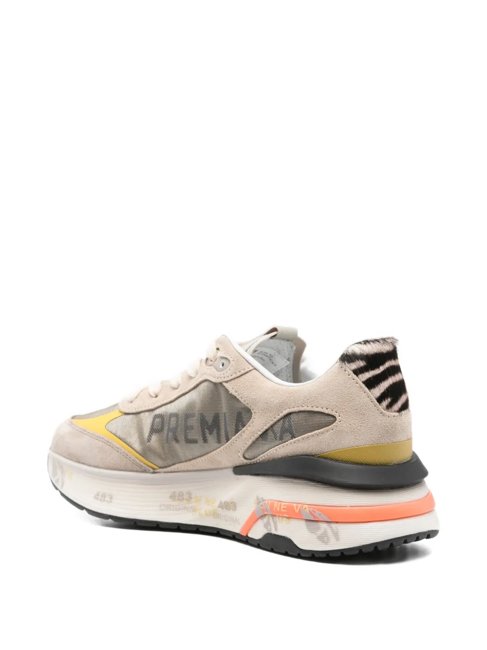 Premiata Sneakers met vlakken Beige