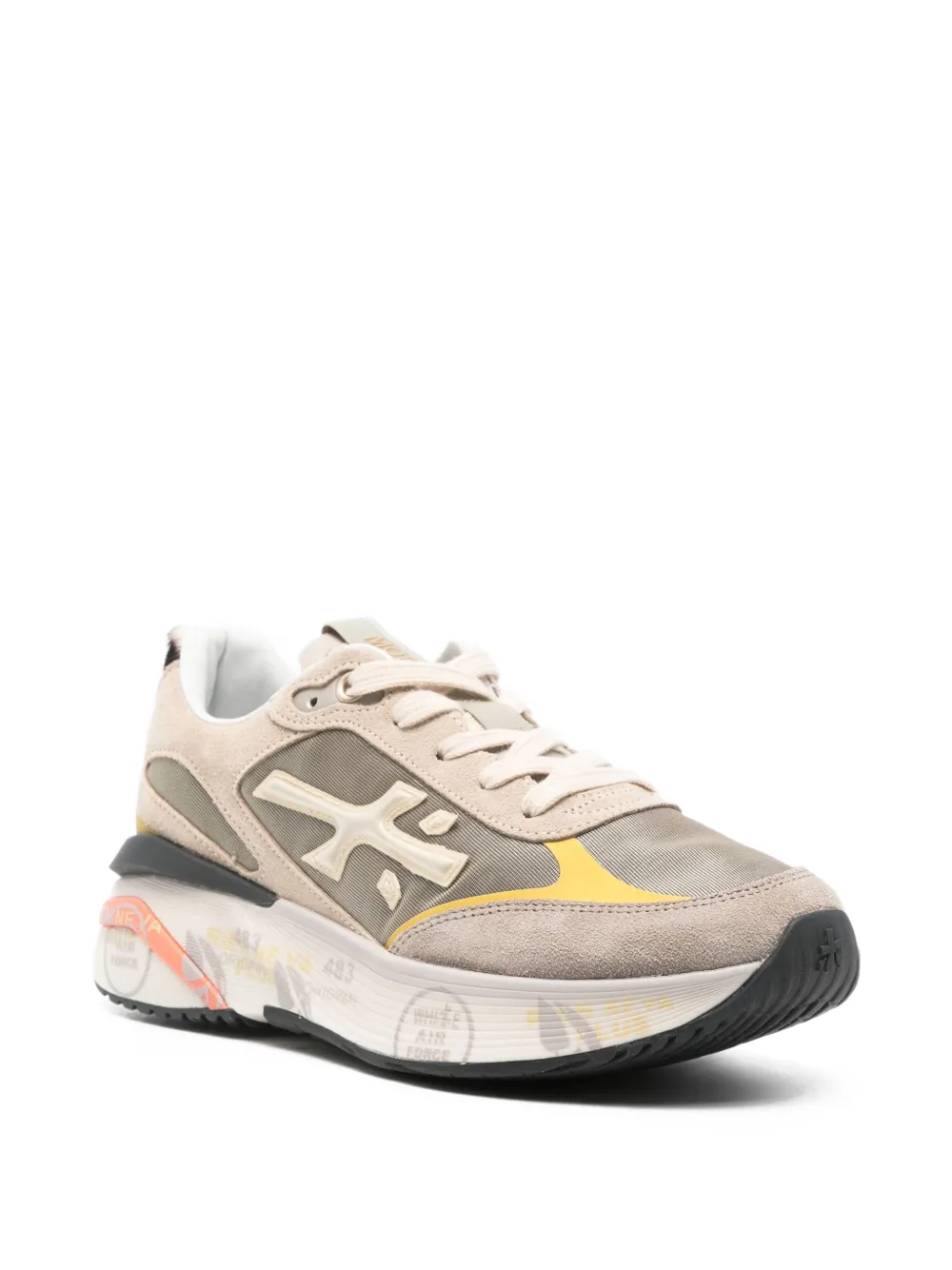 Premiata Sneakers met vlakken - Beige