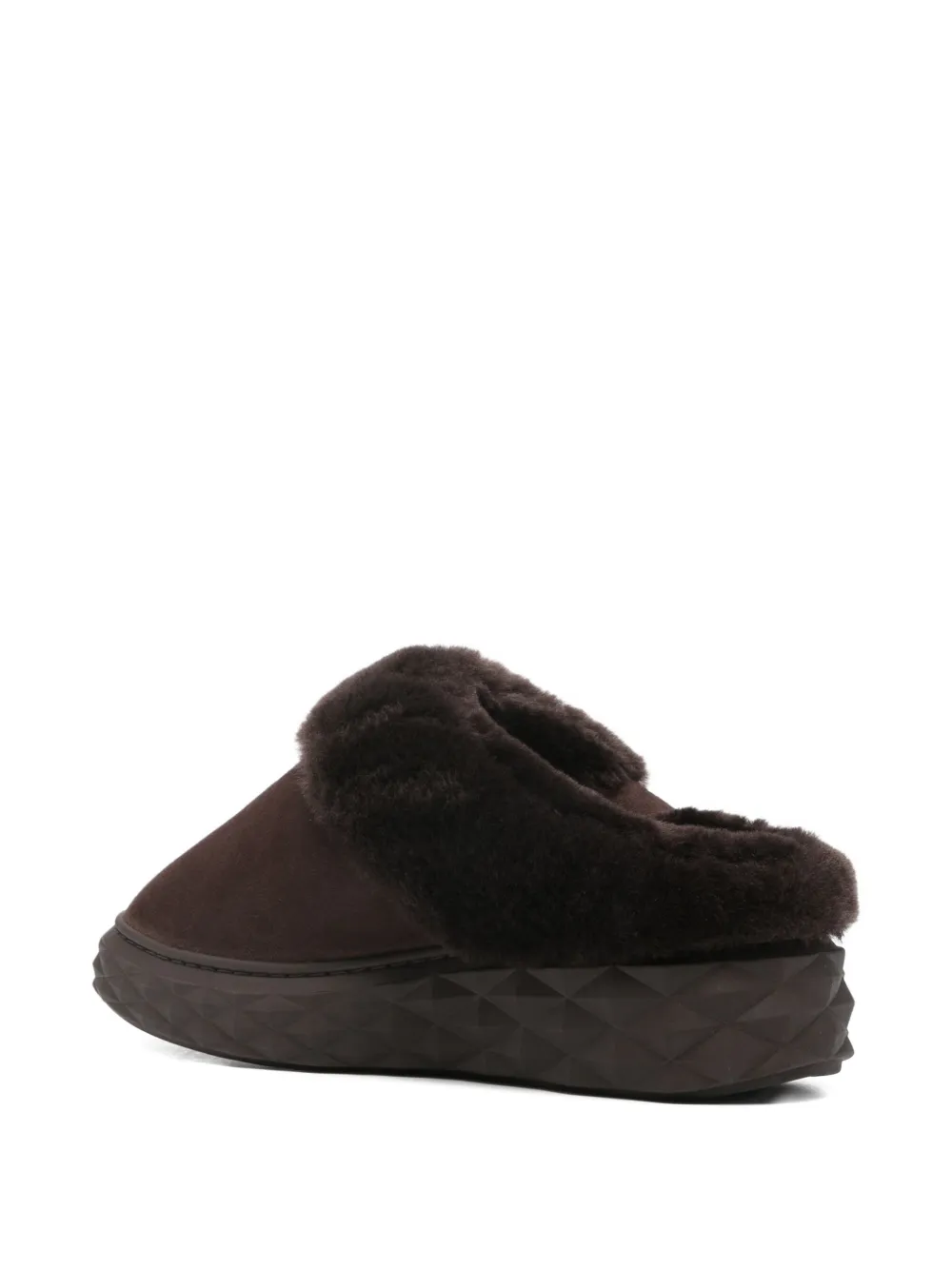 Jimmy Choo Diamond Maximoff Mules In Brown