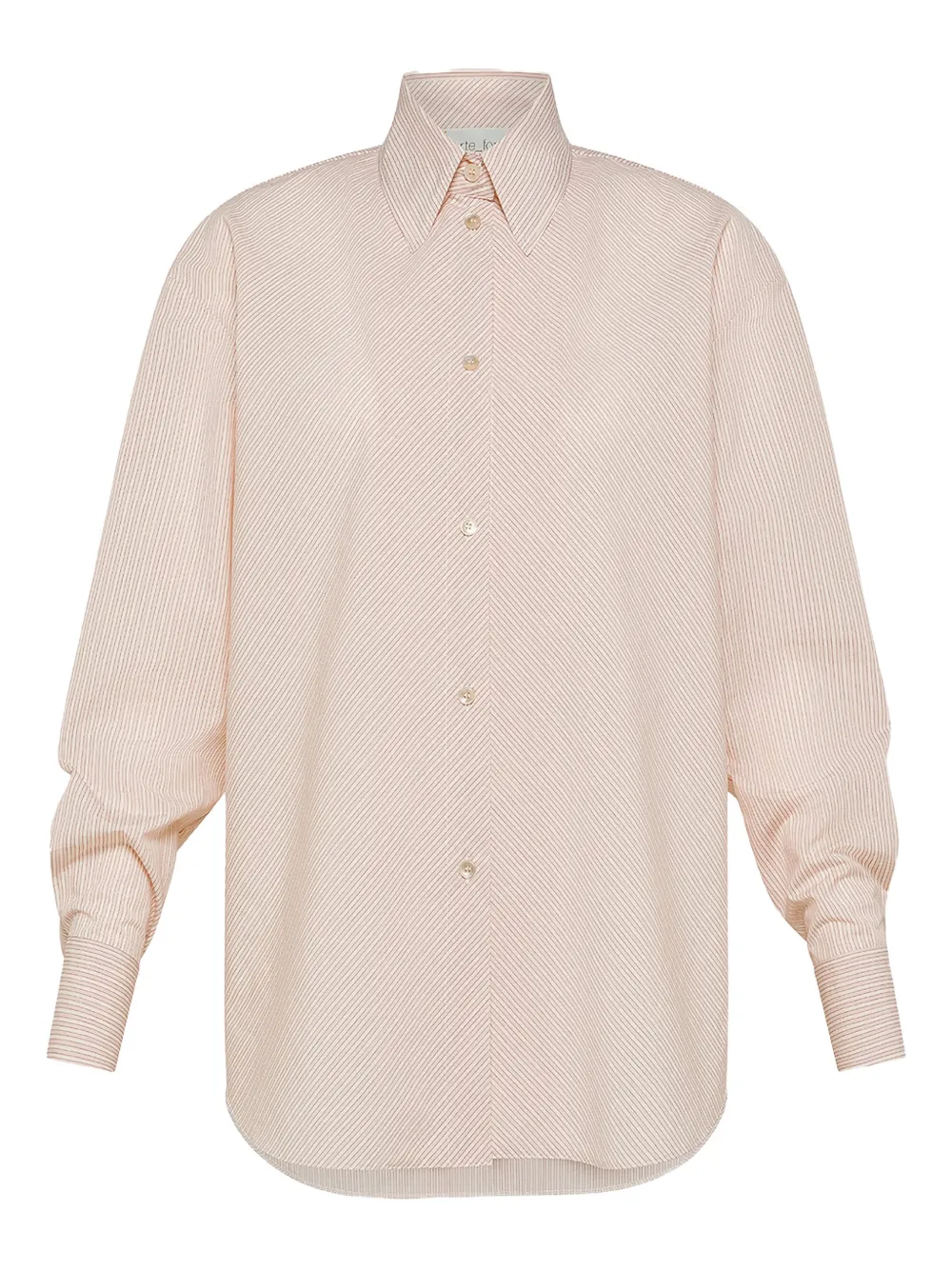 Forte Forte striped-pattern buttoned shirt | Neutrals | Image 1