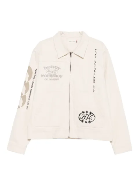 Honor The Gift zip-up graphic-print jacket
