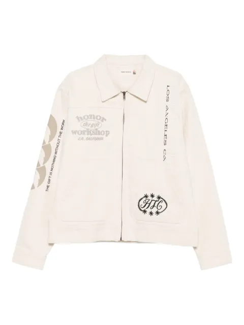 Honor The Gift zip-up graphic-print jacket