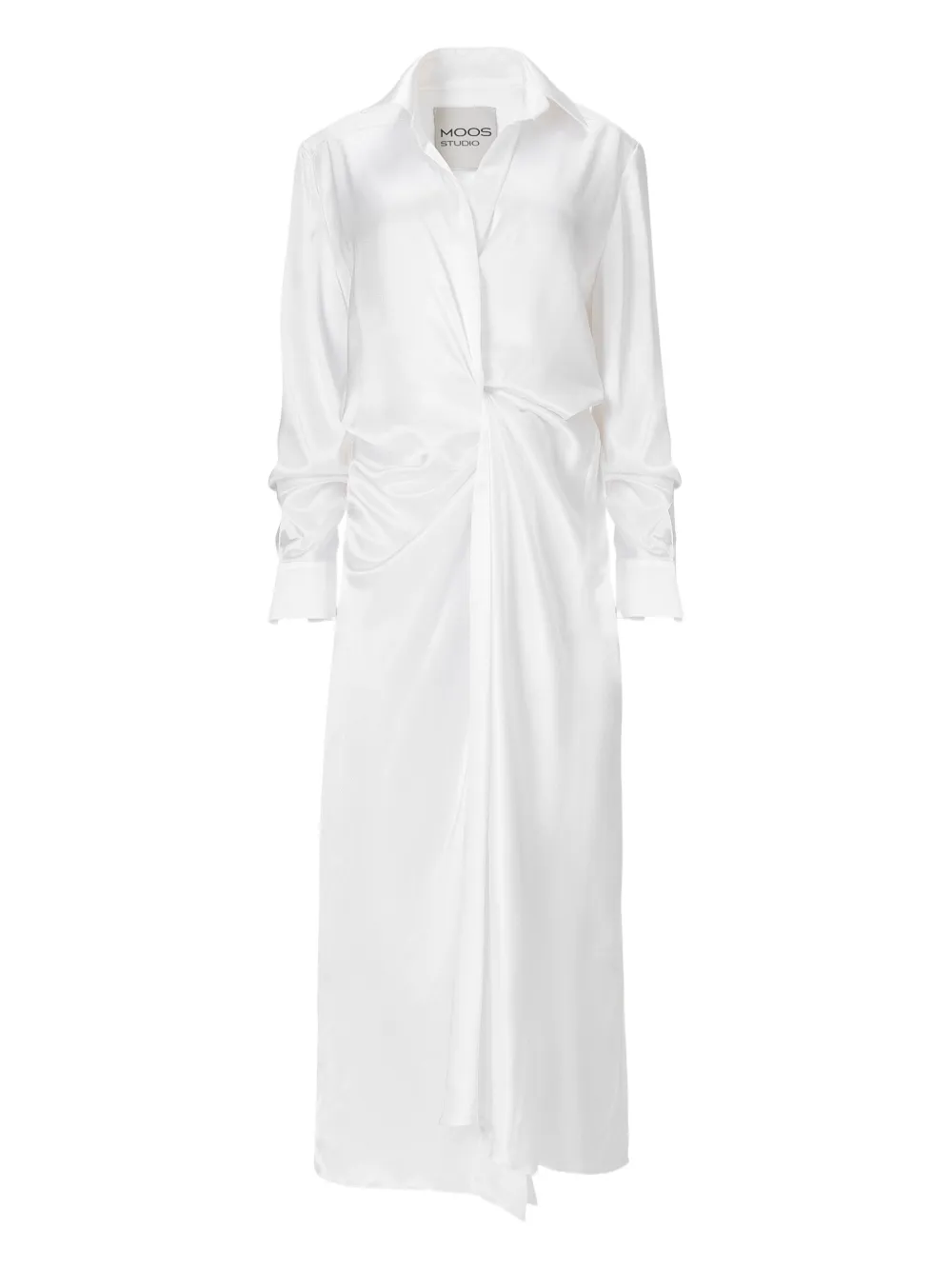MOOS STUDIO Endless Kiss maxi shirt dress | White | Image 1