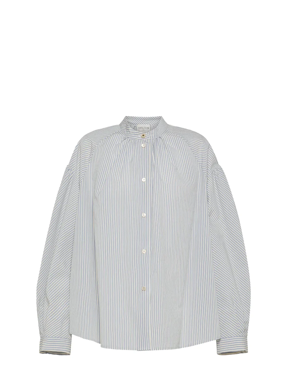 Forte Forte striped buttoned shirt - Blauw