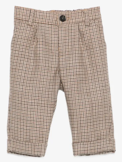 Fendi Kids checked chinos