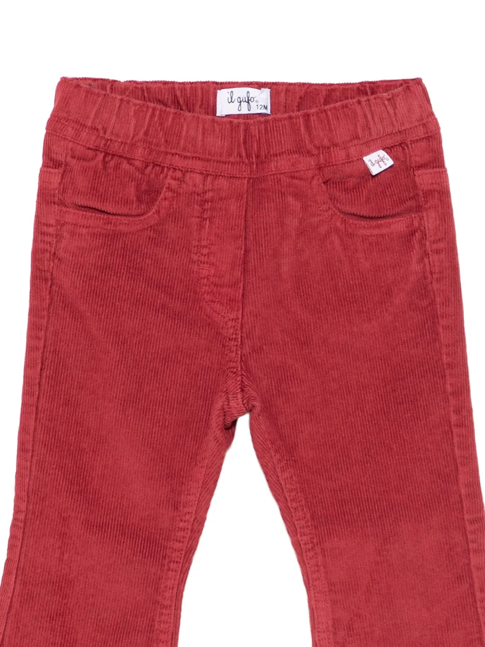 Il Gufo Ribfluwelen broek Rood