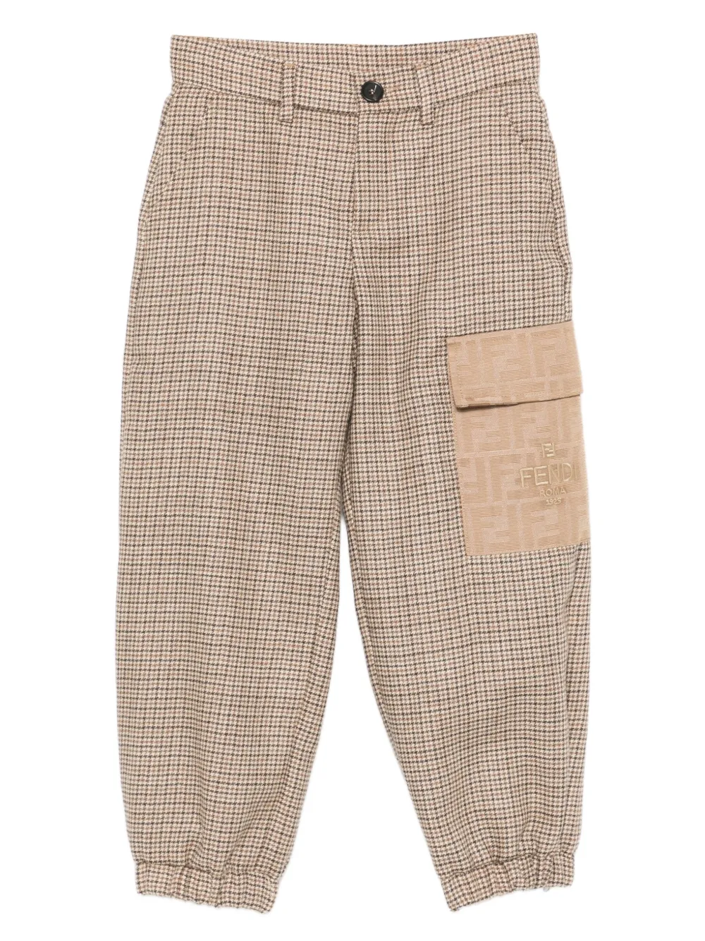 Fendi Kids チェック パンツ | ブラウン | FARFETCH JP