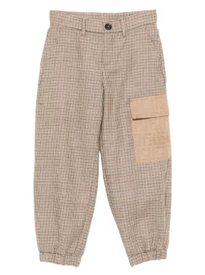 Fendi Kids コーデュロイ パンツ | ブルー | FARFETCH JP