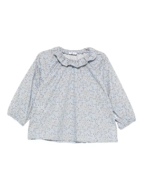 Il Gufo ruffled floral-print blouse
