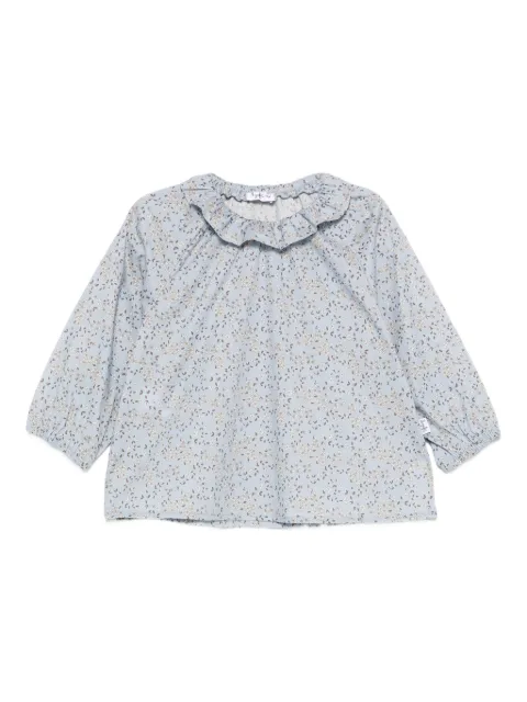 Il Gufo ruffled floral-print blouse