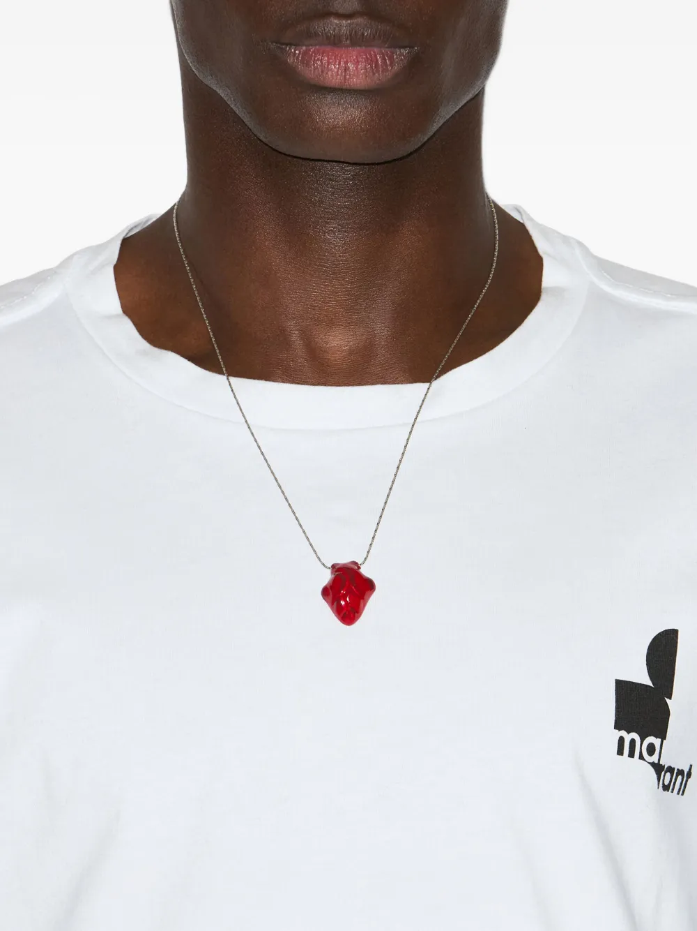 Isabel Marant On My Heart Necklace In Metallic