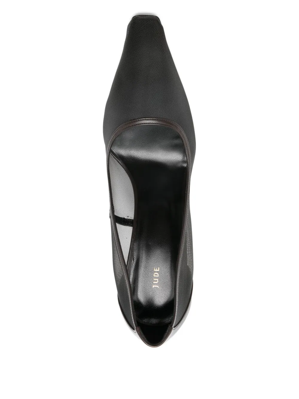 Jude Pointed-toe Mesh Pumps In Gray