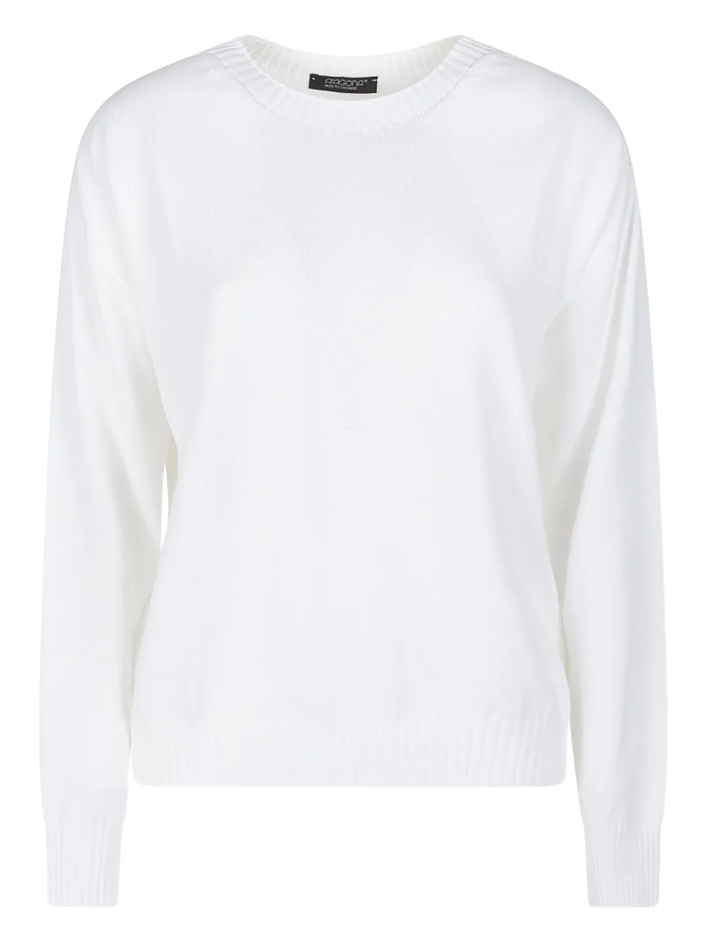 Aragona cotton crew-neck sweater | White | Image 1
