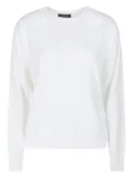 Aragona cotton crew-neck sweater - White