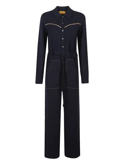 Guest In Residence yoke-detail cashmere jumpsuit
