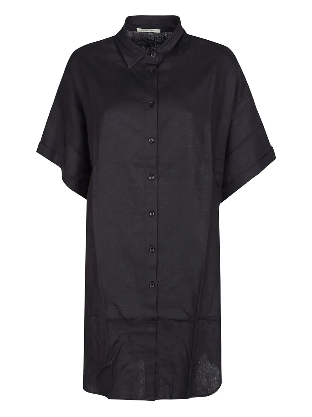 HINNOMINATE linen shirt dress | Black | Image 1