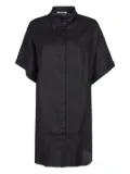 HINNOMINATE linen shirt dress - Black