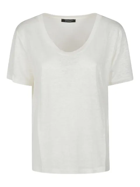 Aragona linen scoop-neck T-shirt