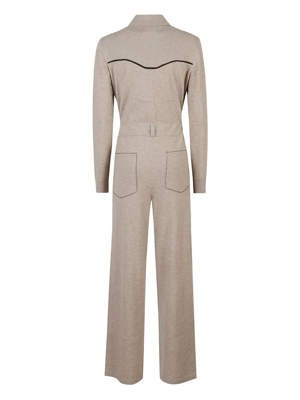 Guest In Residence Kasjmier jumpsuit met detail - Beige